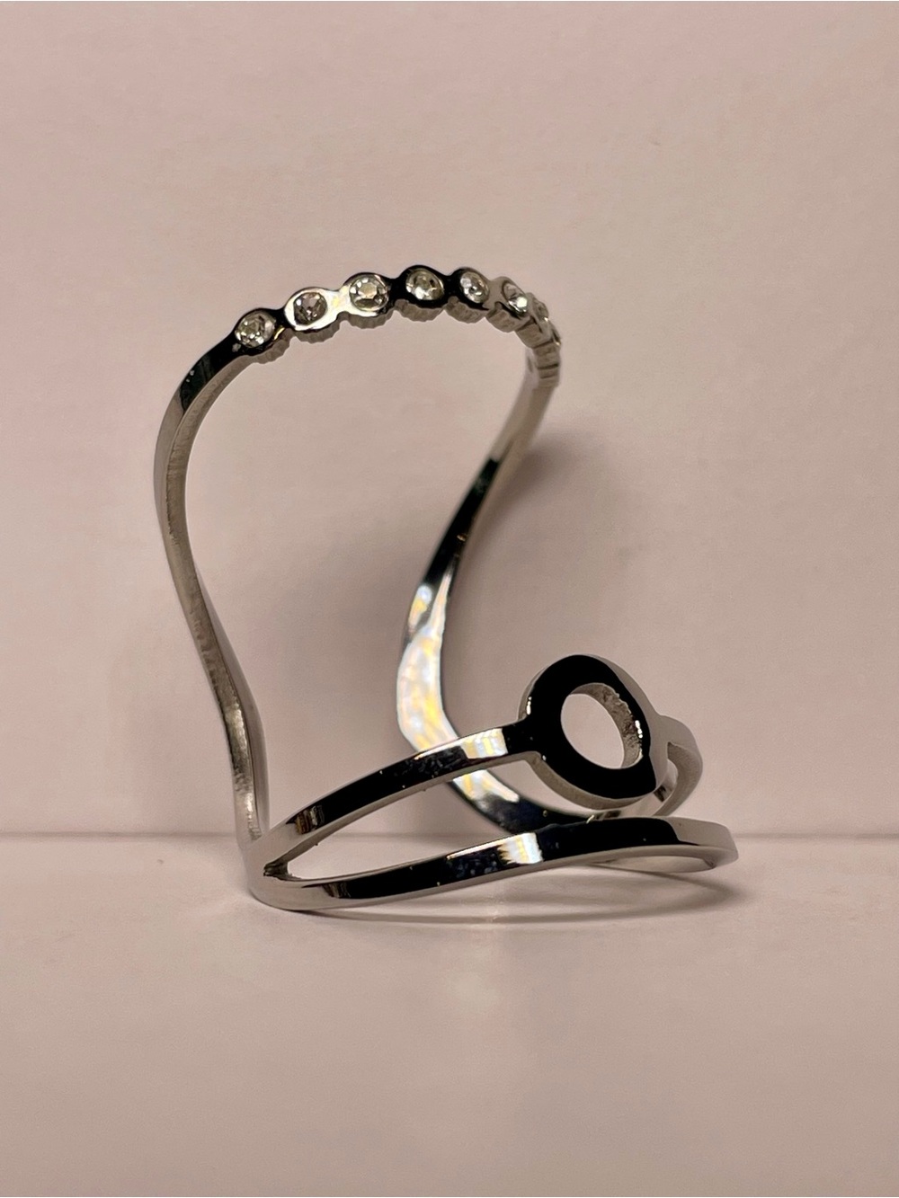 Silver Rhinestone Ring - Picture 6 of 6